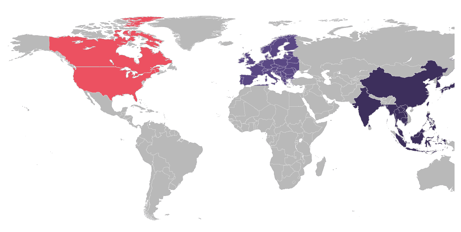 World map showing DIP-View's global system partners across Europe, Asia and the USA